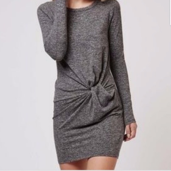 Topshop Front Knot Sweater Dress - Picture 1 of 3